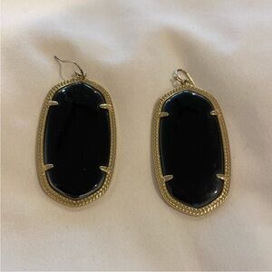Kendra Scott Danielle Drop Earrings in Black Gold